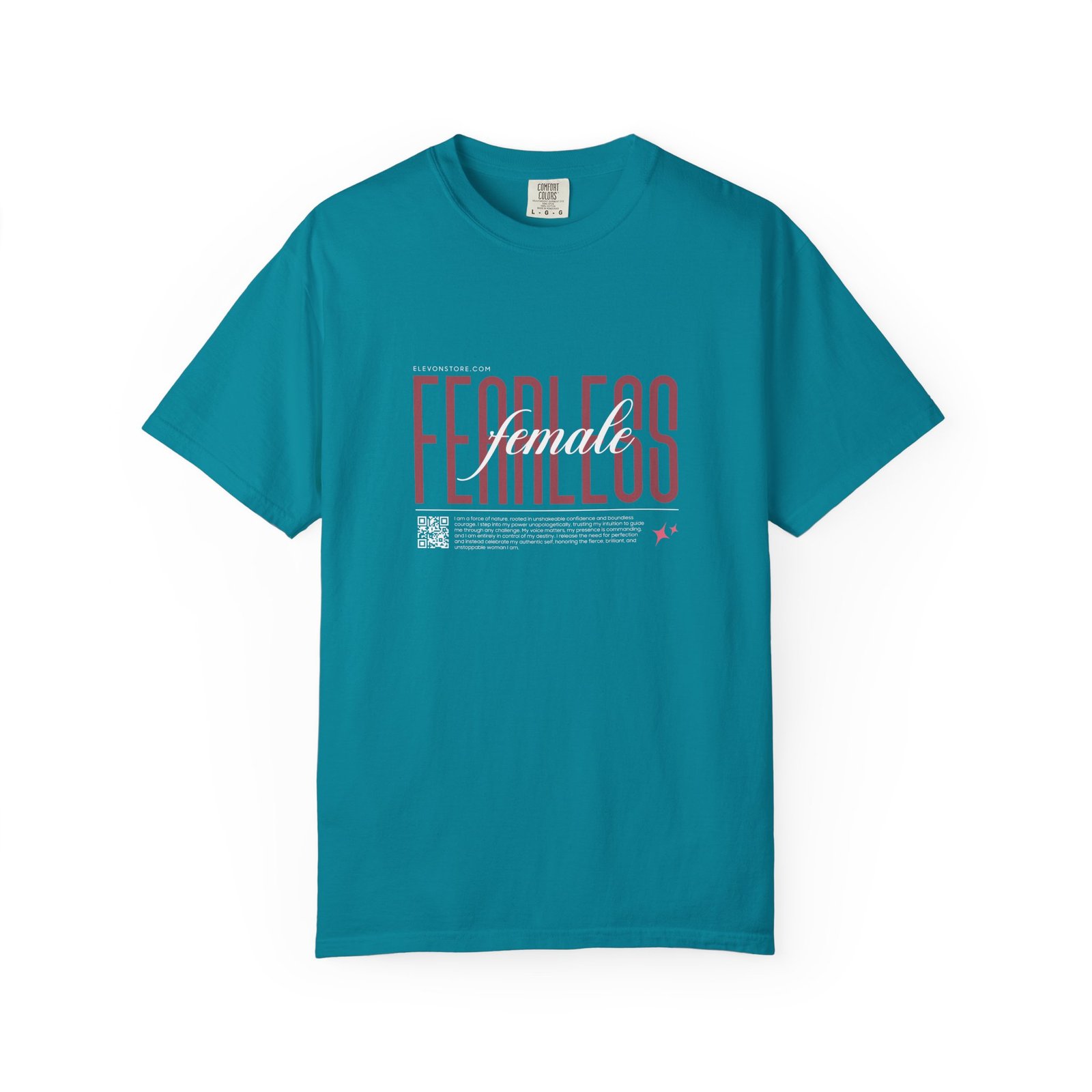 Fearless Female Graphic T-Shirt – Minimal Empowerment Typography Tee for Women | Elevon - Image 6