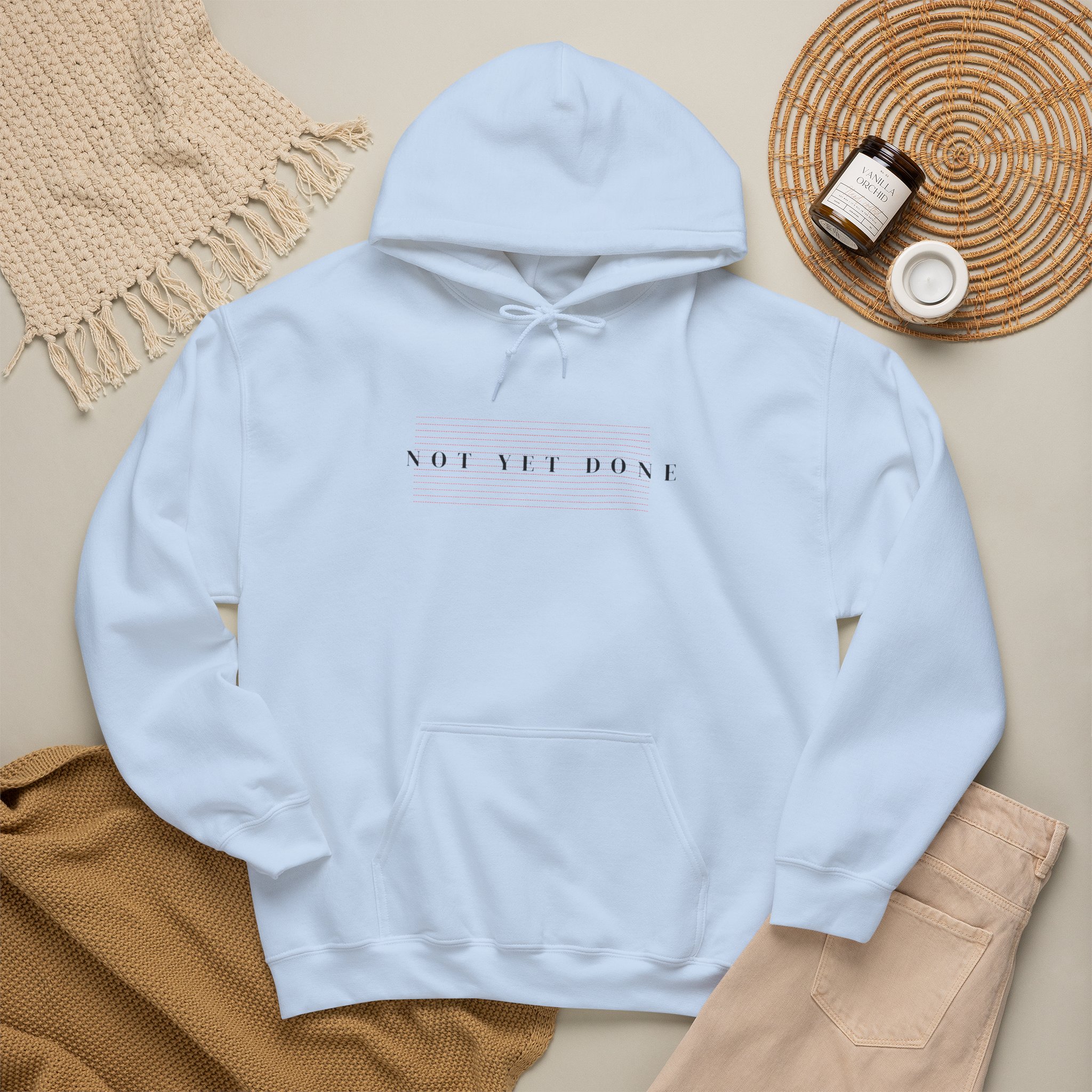 Hoodie — Minimal "Not the Boss" Script Pullover - Image 21