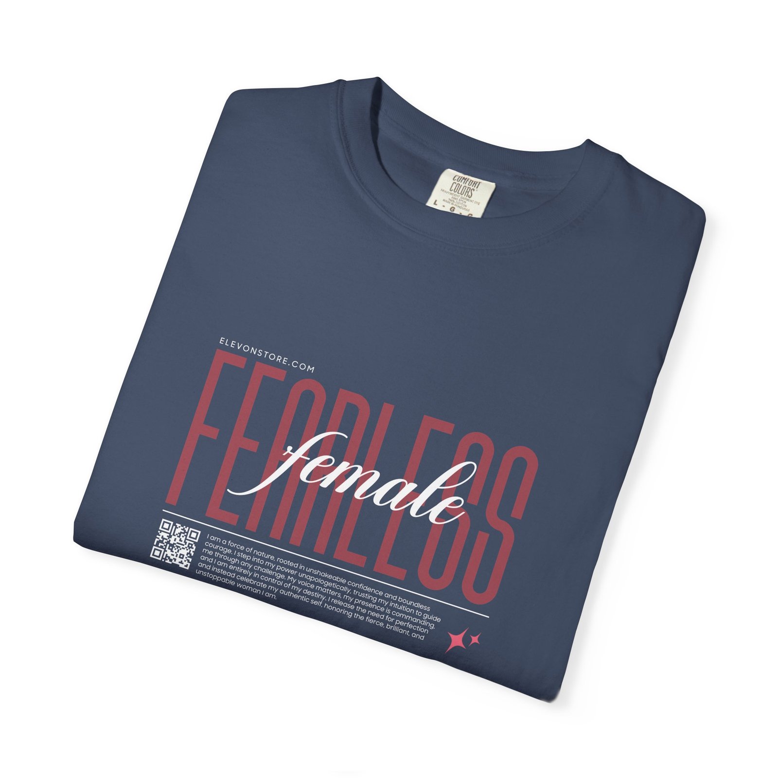 Fearless Female Graphic T-Shirt – Minimal Empowerment Typography Tee for Women | Elevon - Image 14
