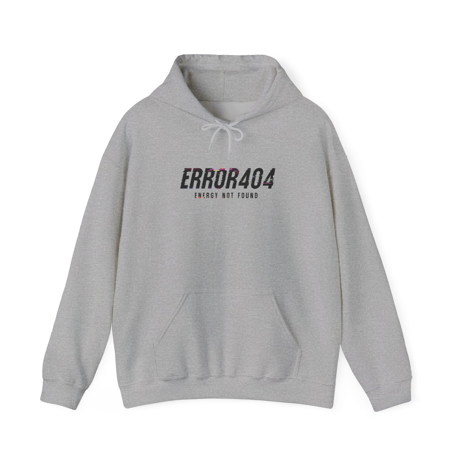 Error 404 Hoodie — 'Energy Not Found' Minimal Tech Graphic Hooded Sweatshirt - Image 20