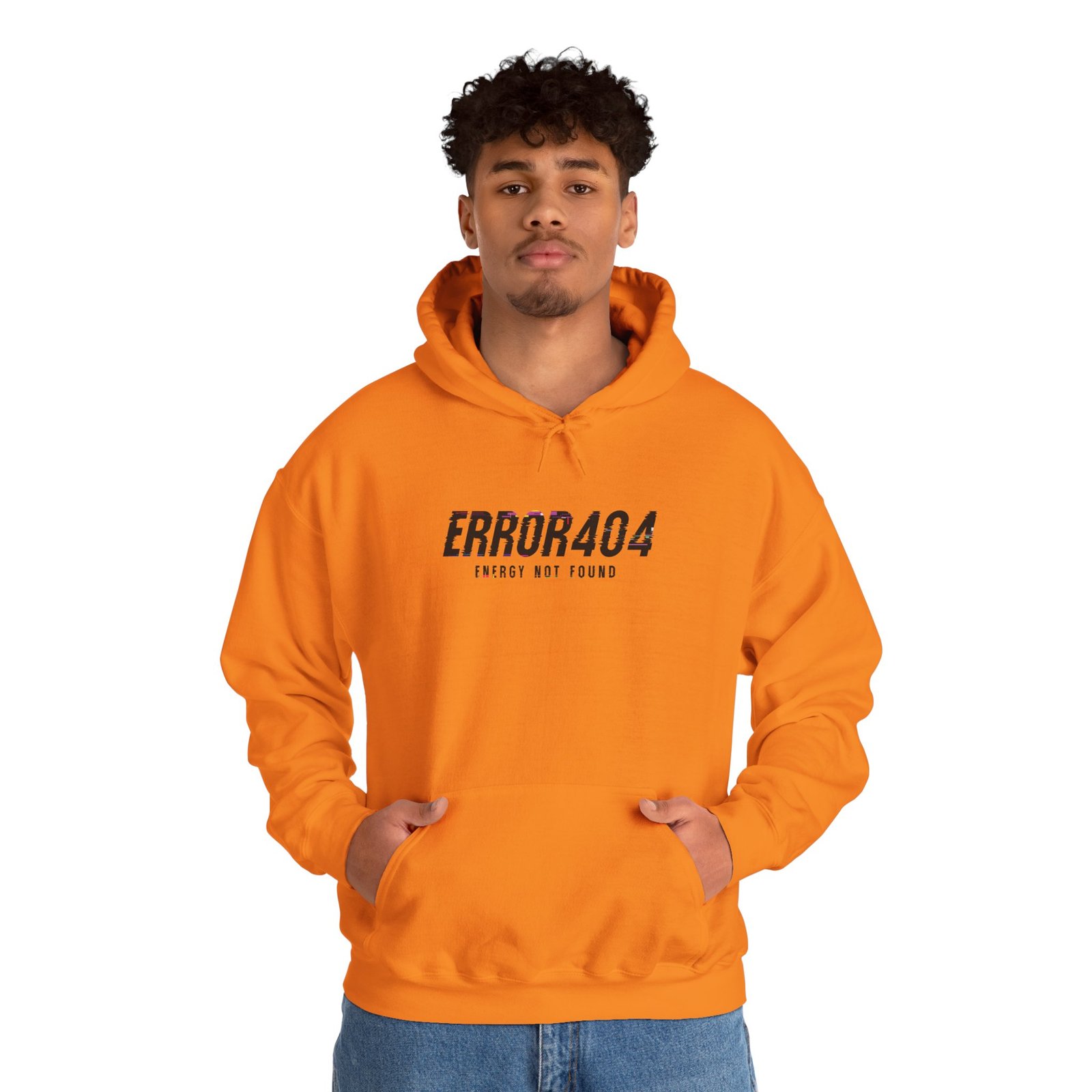 Error 404 Hoodie — 'Energy Not Found' Minimal Tech Graphic Hooded Sweatshirt - Image 31