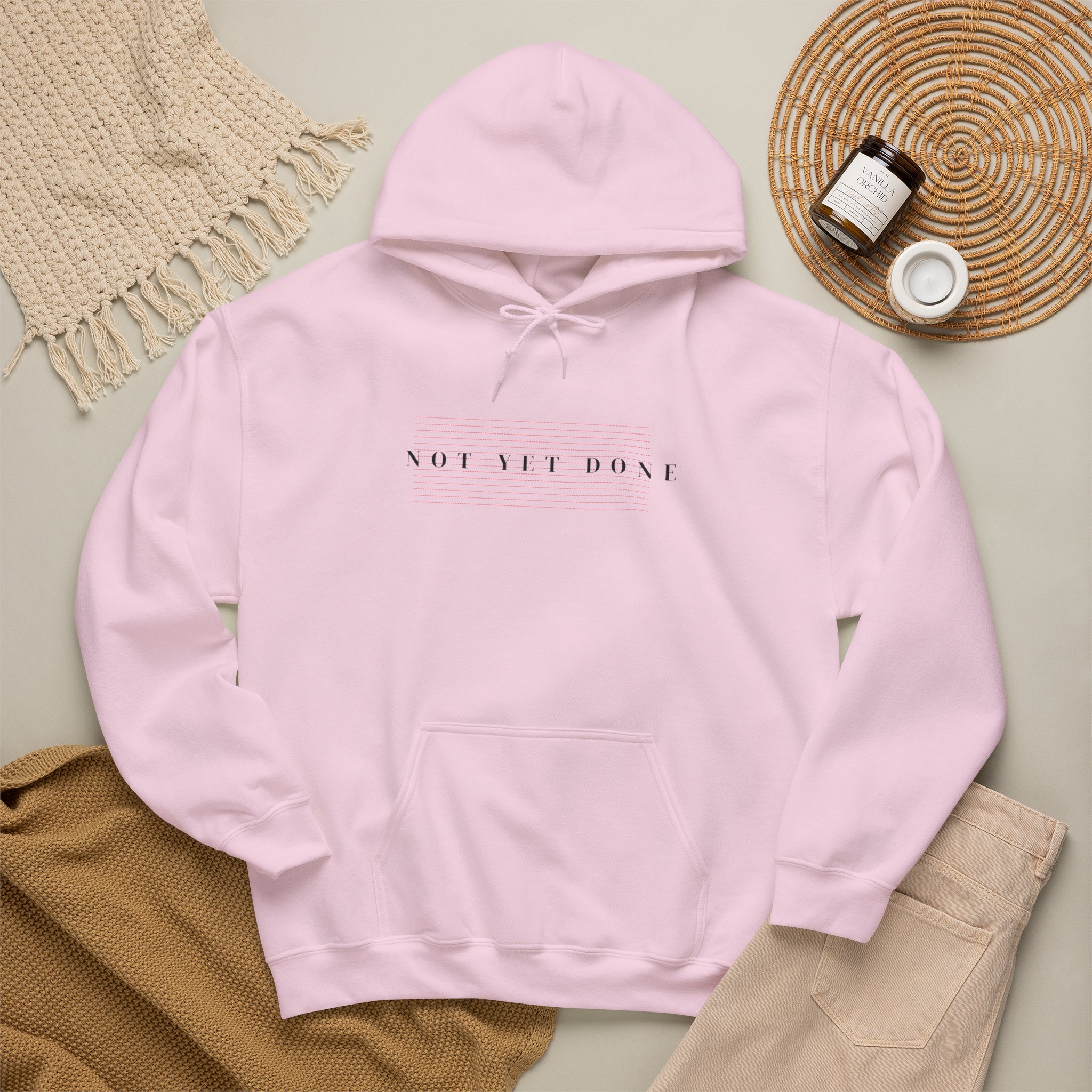 Hoodie — Minimal "Not the Boss" Script Pullover - Image 26