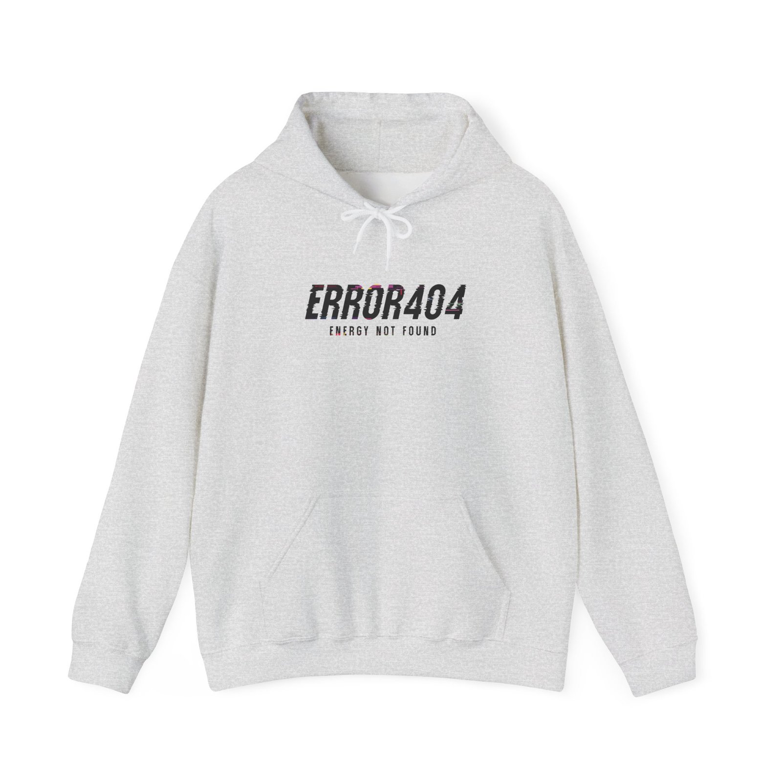 Error 404 Hoodie — 'Energy Not Found' Minimal Tech Graphic Hooded Sweatshirt - Image 14