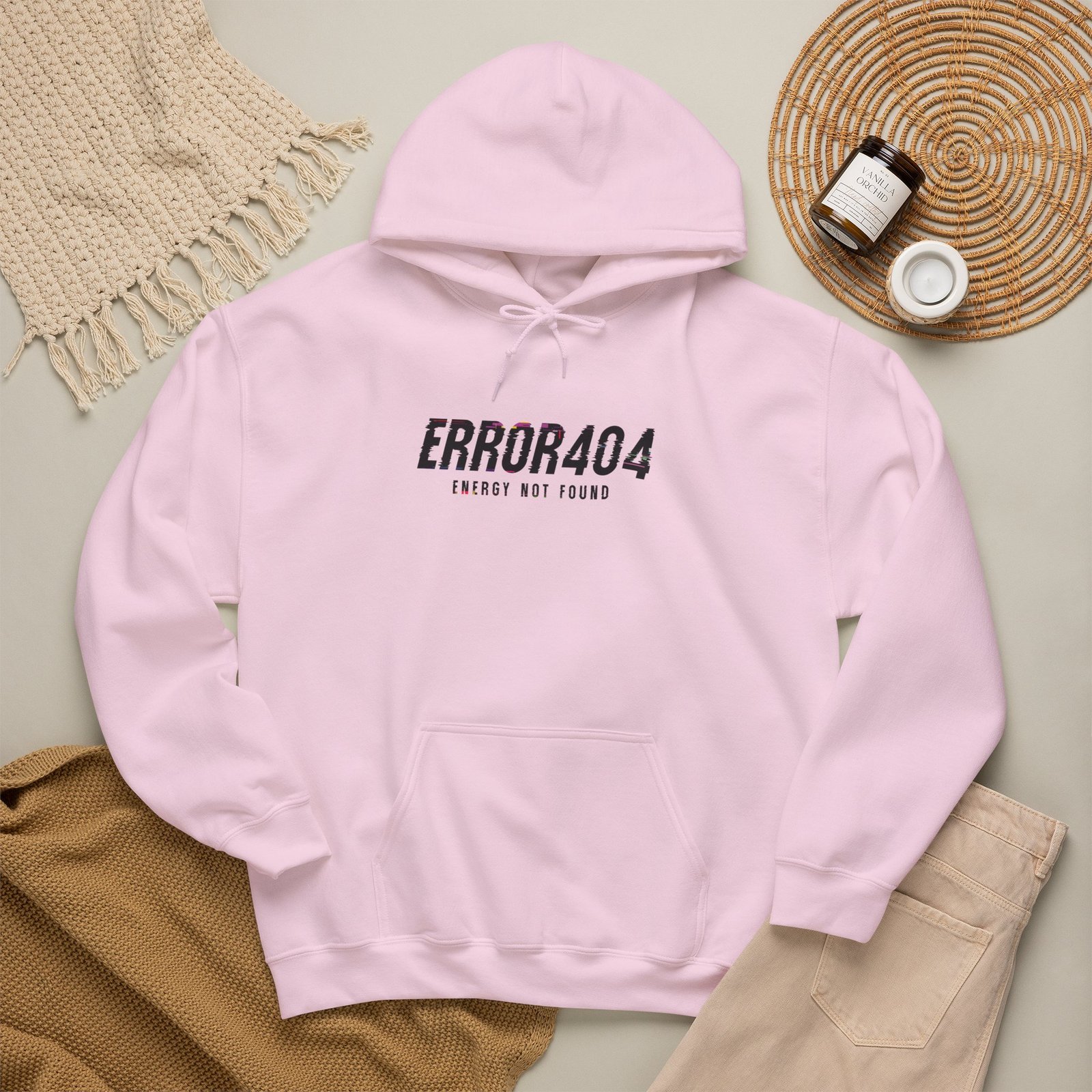 Error 404 Hoodie — 'Energy Not Found' Minimal Tech Graphic Hooded Sweatshirt - Image 40