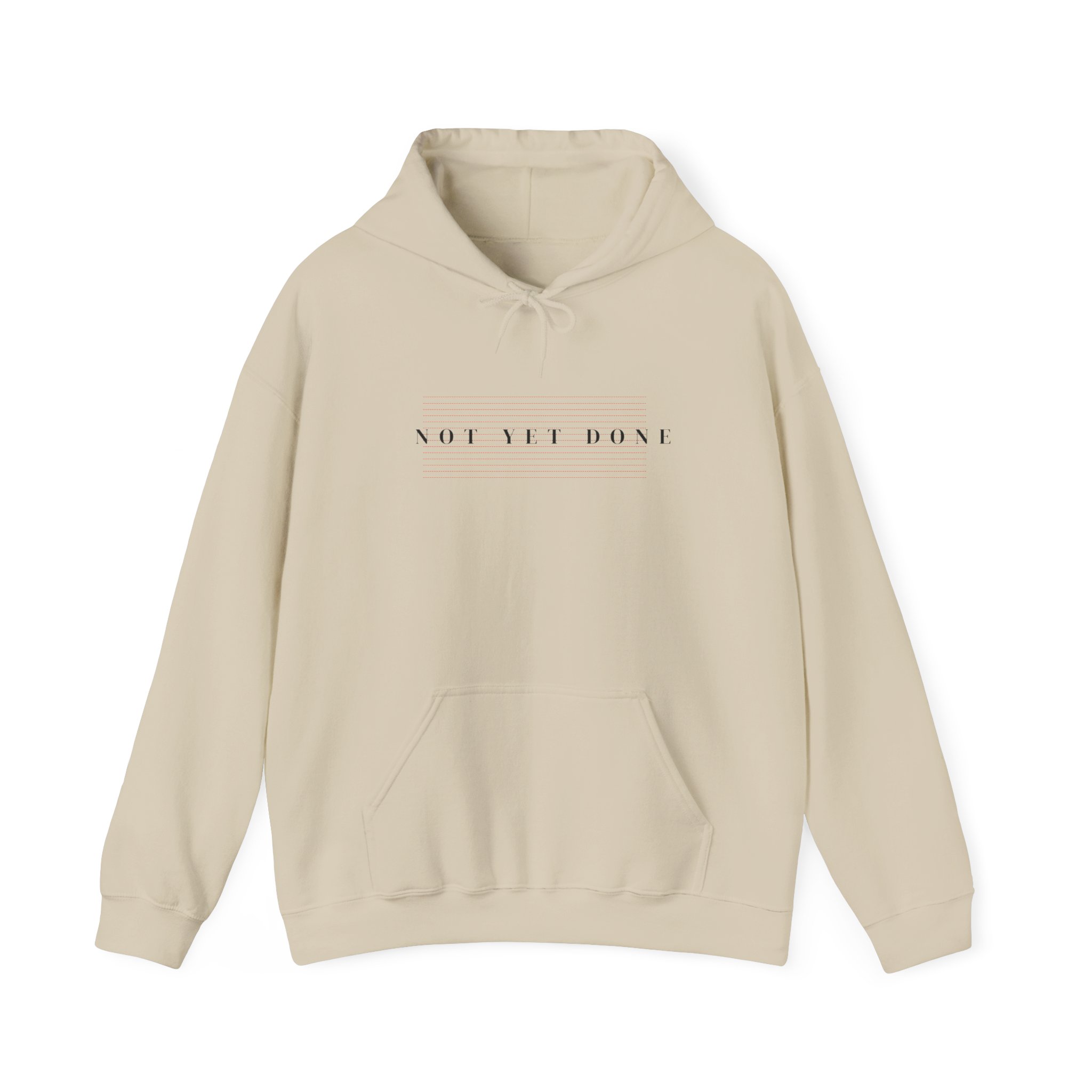 Hoodie — Minimal "Not the Boss" Script Pullover - Image 2