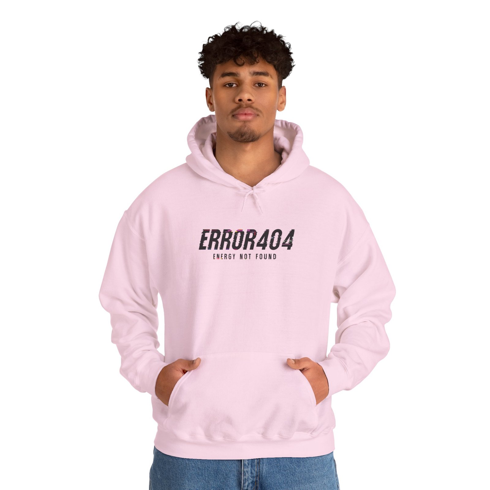 Error 404 Hoodie — 'Energy Not Found' Minimal Tech Graphic Hooded Sweatshirt - Image 43