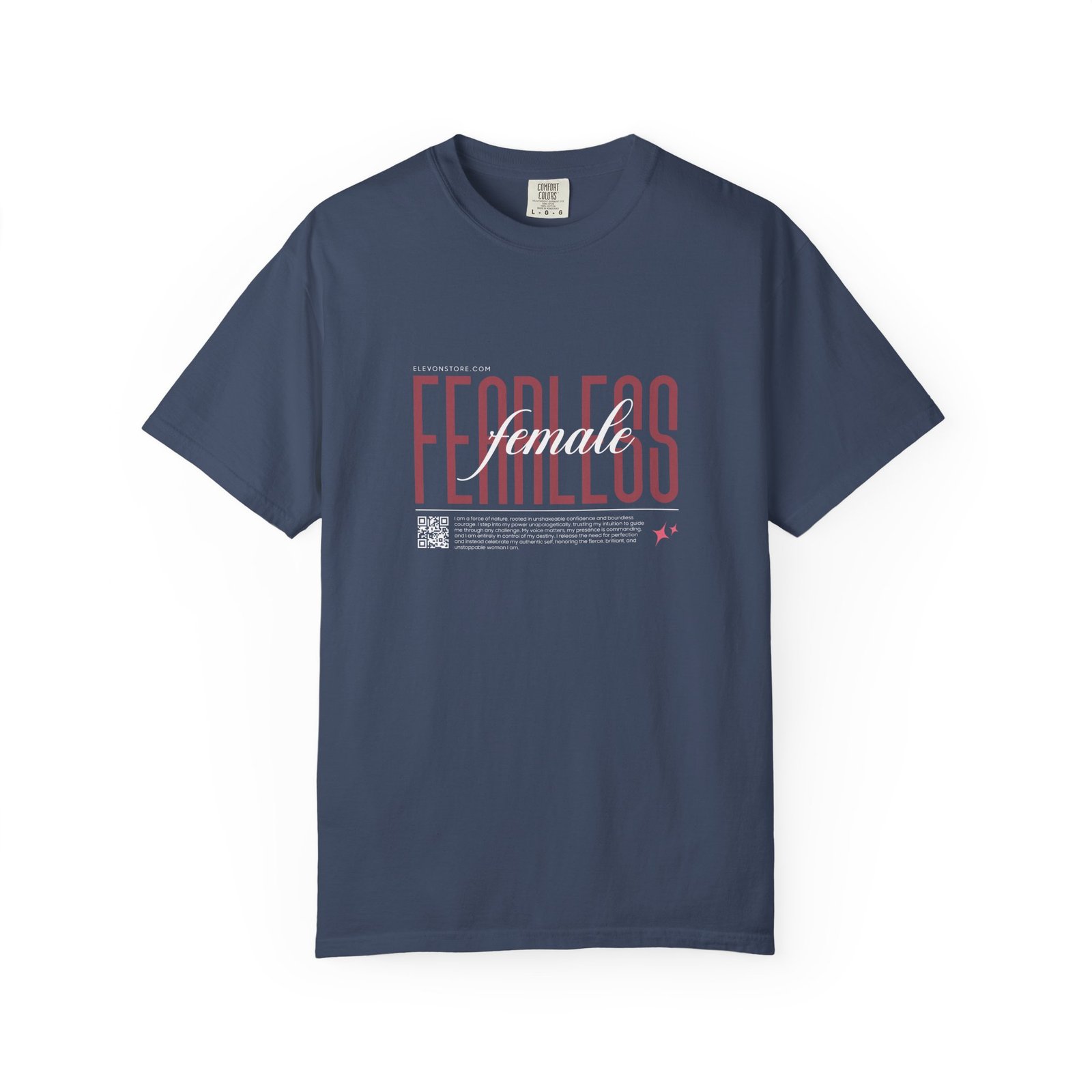 Fearless Female Graphic T-Shirt – Minimal Empowerment Typography Tee for Women | Elevon - Image 12